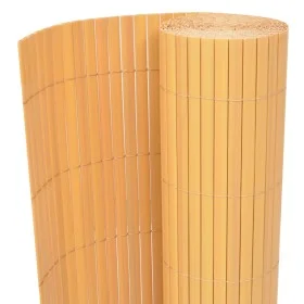 Yellow PVC double-sided garden fence 90x500 cm by vidaXL, fence panels - Ref: Foro24-43629, Price: 54,60 €, Discount: %
