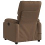 Sillón reclinable con masaje de tela marrón de , Sillones - Ref: Foro24-373426, Precio: 240,25 €, Descuento: %