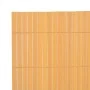 Gelber doppelseitiger Gartenzaun aus PVC, 90 x 500 cm von vidaXL, Zaunpaneele - Ref: Foro24-43629, Preis: 54,60 €, Rabatt: %
