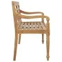 Banco Batavia teca 120 cm de vidaXL, Bancos de jardín - Ref: Foro24-43052, Precio: 201,68 €, Descuento: %