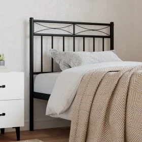 Cabecero de metal negro 75 cm de , Cabeceros y pies de cama - Ref: Foro24-373717, Precio: 21,84 €, Descuento: %