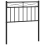 Cabecero de metal negro 75 cm de , Cabeceros y pies de cama - Ref: Foro24-373717, Precio: 22,19 €, Descuento: %