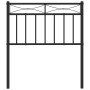 Cabecero de metal negro 75 cm de , Cabeceros y pies de cama - Ref: Foro24-373717, Precio: 22,19 €, Descuento: %