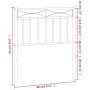 Cabecero de metal negro 75 cm de , Cabeceros y pies de cama - Ref: Foro24-373717, Precio: 22,19 €, Descuento: %