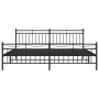 Estructura de cama cabecero y estribo metal negro 193x203 cm de , Camas y somieres - Ref: Foro24-373715, Precio: 124,64 €, De...