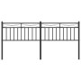 Cabecero de metal negro 200 cm de , Cabeceros y pies de cama - Ref: Foro24-373729, Precio: 34,84 €, Descuento: %