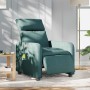 Sillón reclinable de masaje eléctrico tela verde oscuro en Sillones | Comprar online en Foru.es