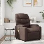 Sillón de masaje reclinable cuero sintético marrón de , Sillones - Ref: Foro24-372474, Precio: 218,01 €, Descuento: %