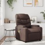 Sillón de masaje reclinable cuero sintético marrón de , Sillones - Ref: Foro24-372474, Precio: 222,64 €, Descuento: %