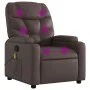 Sillón de masaje reclinable cuero sintético marrón de , Sillones - Ref: Foro24-372474, Precio: 218,01 €, Descuento: %