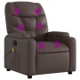 Sillón de masaje reclinable cuero sintético marrón de , Sillones - Ref: Foro24-372474, Precio: 222,64 €, Descuento: %