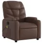 Sillón de masaje reclinable cuero sintético marrón de , Sillones - Ref: Foro24-372474, Precio: 218,01 €, Descuento: %