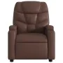 Sillón de masaje reclinable cuero sintético marrón de , Sillones - Ref: Foro24-372474, Precio: 218,01 €, Descuento: %