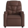 Sillón de masaje reclinable cuero sintético marrón de , Sillones - Ref: Foro24-372474, Precio: 222,64 €, Descuento: %