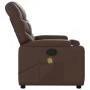 Sillón de masaje reclinable cuero sintético marrón de , Sillones - Ref: Foro24-372474, Precio: 218,01 €, Descuento: %