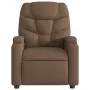 Sillón reclinable con masaje de tela marrón de , Sillones - Ref: Foro24-372457, Precio: 212,91 €, Descuento: %