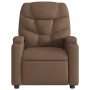 Sillón reclinable con masaje de tela marrón de , Sillones - Ref: Foro24-372457, Precio: 217,01 €, Descuento: %