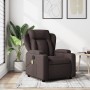Sillón de masaje reclinable de tela marrón oscuro de , Sillones - Ref: Foro24-372420, Precio: 268,81 €, Descuento: %