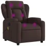 Sillón de masaje reclinable de tela marrón oscuro de , Sillones - Ref: Foro24-372420, Precio: 261,19 €, Descuento: %