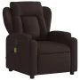 Sillón de masaje reclinable de tela marrón oscuro de , Sillones - Ref: Foro24-372420, Precio: 261,19 €, Descuento: %