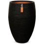 Capi Jarrón Nature Rib elegante Deluxe 40x60 cm negro KBLR1131 de Capi, Maceteros y jardineras - Ref: Foro24-424248, Precio: ...