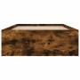 Estructura de cama roble ahumado 100x200 cm de , Camas y somieres - Ref: Foro24-3203835, Precio: 110,35 €, Descuento: %