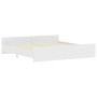 Estructura de cama con cabecero piecero blanco 200x200 cm de , Camas y somieres - Ref: Foro24-3203733, Precio: 127,53 €, Desc...