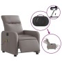 Sillón reclinable de masaje eléctrico tela gris taupe en Sillones | Comprar online en Foru.es