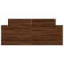 Estructura de cama con cabecero piecero roble marrón 120x200 cm de , Camas y somieres - Ref: Foro24-3203746, Precio: 123,35 €...