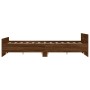 Estructura de cama con cabecero piecero roble marrón 120x200 cm de , Camas y somieres - Ref: Foro24-3203746, Precio: 123,35 €...