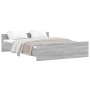Estructura de cama con cabecero piecero gris Sonoma 150x200 cm de , Camas y somieres - Ref: Foro24-3203759, Precio: 139,90 €,...