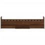 Estructura de cama con cabecero piecero roble marrón 75x190 cm de , Camas y somieres - Ref: Foro24-3203823, Precio: 136,20 €,...