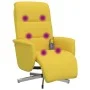 Sillón reclinable de masaje con reposapiés tela amarillo claro de , Sillones - Ref: Foro24-356581, Precio: 225,51 €, Descuent...