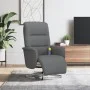Sillón reclinable de masaje con reposapiés tela gris oscuro de , Sillones - Ref: Foro24-356574, Precio: 219,80 €, Descuento: %