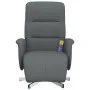 Sillón reclinable de masaje con reposapiés tela gris oscuro de , Sillones - Ref: Foro24-356574, Precio: 219,80 €, Descuento: %