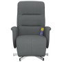 Sillón reclinable de masaje con reposapiés tela gris oscuro de , Sillones - Ref: Foro24-356574, Precio: 223,29 €, Descuento: %