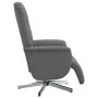 Sillón reclinable de masaje con reposapiés tela gris oscuro de , Sillones - Ref: Foro24-356574, Precio: 219,80 €, Descuento: %