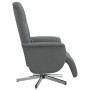 Sillón reclinable de masaje con reposapiés tela gris oscuro de , Sillones - Ref: Foro24-356574, Precio: 223,29 €, Descuento: %
