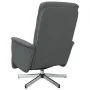 Sillón reclinable de masaje con reposapiés tela gris oscuro de , Sillones - Ref: Foro24-356574, Precio: 219,80 €, Descuento: %