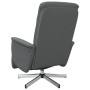 Sillón reclinable de masaje con reposapiés tela gris oscuro de , Sillones - Ref: Foro24-356574, Precio: 223,29 €, Descuento: %