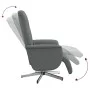 Sillón reclinable de masaje con reposapiés tela gris oscuro de , Sillones - Ref: Foro24-356574, Precio: 219,80 €, Descuento: %