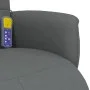 Sillón reclinable de masaje con reposapiés tela gris oscuro de , Sillones - Ref: Foro24-356574, Precio: 219,80 €, Descuento: %