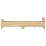 Estructura de cama con cabecero piecero roble Sonoma 140x190 cm de , Camas y somieres - Ref: Foro24-3203784, Precio: 140,77 €...