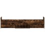 Estructura de cama con cabecero piecero roble ahumado 100x200cm de , Camas y somieres - Ref: Foro24-3203800, Precio: 206,74 €...