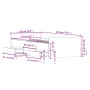 Estructura de cama con cabecero piecero roble marrón 90x200 cm de , Camas y somieres - Ref: Foro24-3203809, Precio: 206,00 €,...