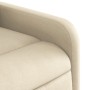 Sillón reclinable de masaje eléctrico tela color crema en Sillones | Comprar online en Foru.es