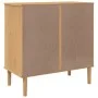 Cómoda SENJA aspecto ratán madera maciza pino marrón 80x40x80cm de , Cajoneras - Ref: Foro24-358022, Precio: 104,94 €, Descue...