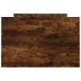 Estructura de cama con cabecero piecero roble ahumado 75x190 cm de , Camas y somieres - Ref: Foro24-3203821, Precio: 130,60 €...
