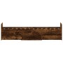 Estructura de cama con cabecero piecero roble ahumado 75x190 cm de , Camas y somieres - Ref: Foro24-3203821, Precio: 130,60 €...