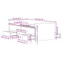 Estructura de cama con cabecero piecero roble ahumado 75x190 cm de , Camas y somieres - Ref: Foro24-3203821, Precio: 130,60 €...